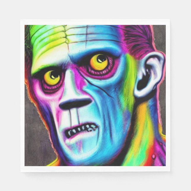 Bright Frankenstein Napkins (Front)