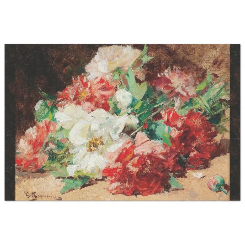 BRIGHT FRENCH IMPRESSIONIST FLORAL TISSUE PAPER