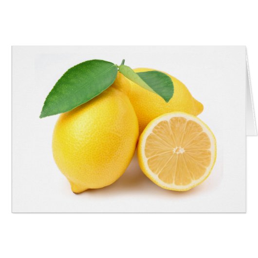 Bright & Fresh Yellow Lemons Cards (Front Horizontal)