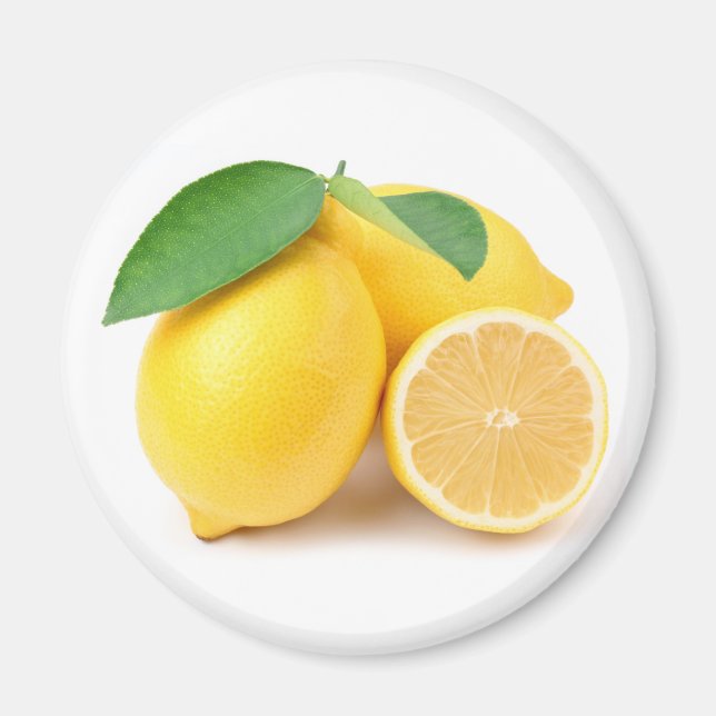 Bright & Fresh Yellow Lemons Magnet (Front)