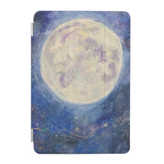 Bright Full Moon Night Sky Maureen Girard iPad Mini Cover