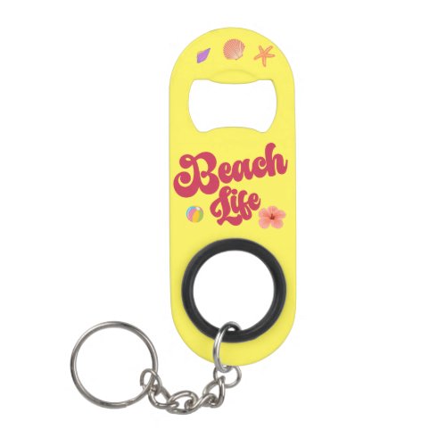 Bright Fun Beach Life Keychain Bottle Opener