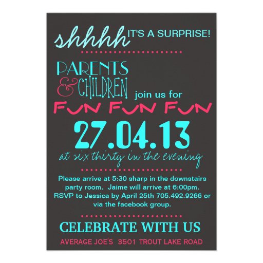 Funny Surprise Party Invitations 6