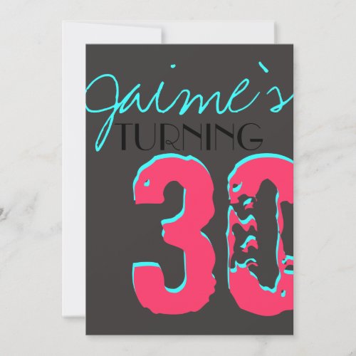 Bright fun Surprise Birthday Party Invitation kids