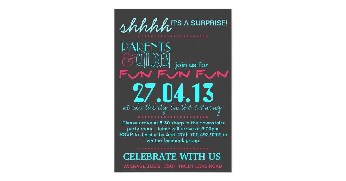 Funny Surprise Party Invitations 5