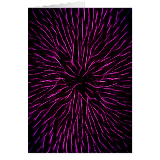 Bright Funky Hot Pink Firecracker Abstract Cards (Front)
