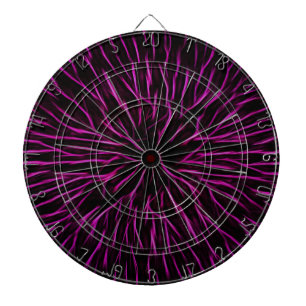 Bright Funky Hot Pink Firecracker Abstract Dart Board