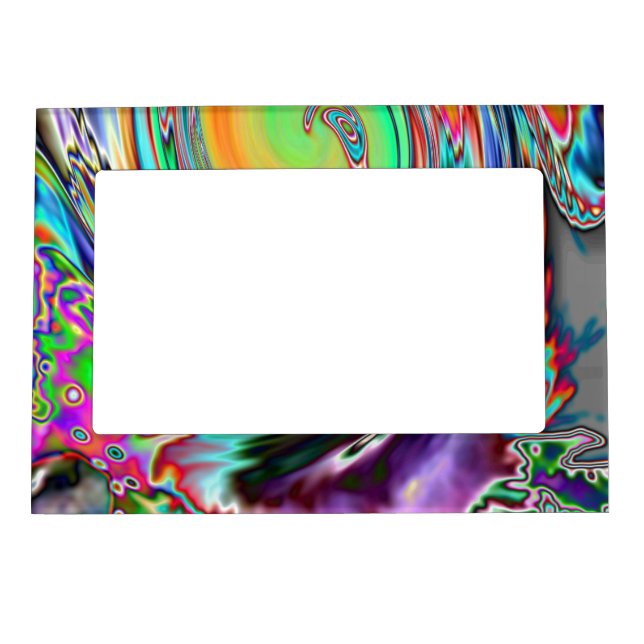 Bright, Funky Neon Psychedelic Photo Frame (Front)