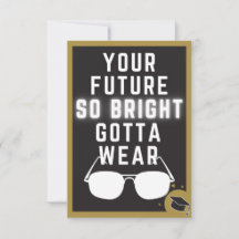 Bright Future Funny Graduation Card