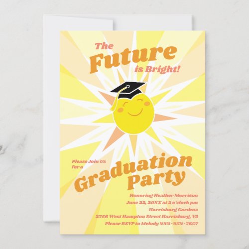 Bright Future Graduation Party Invitation