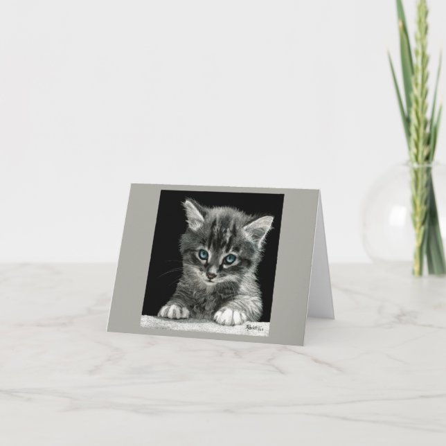 "Bright Future" Kitten Card (Front)