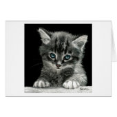 "Bright Future" Kitten Card - White Background (Front Horizontal)