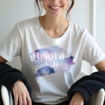 Bright Future Starry Iridescent Pastel Graduation Tri-Blend Shirt<br><div class="desc">Celebrate the graduate with our dreamy iridescent pastel watercolor starry grad t-shirt. Our design features a sheer pastel watercolor iridescent holographic background with watercolor brush strokes and starry elements. "Bright Future" is displayed in an elegant typography. Personalize with grad's name,  and graduation year. Designed by Moodthology Papery</div>
