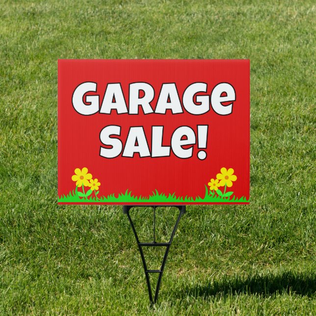 Bright Garage Sale Sign (Insitu)