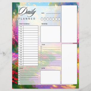 Bright garden daily planner