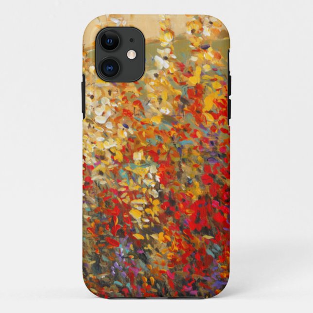 Bright Garden Mural of Spring Wildflowers Case-Mate iPhone Case (Back)