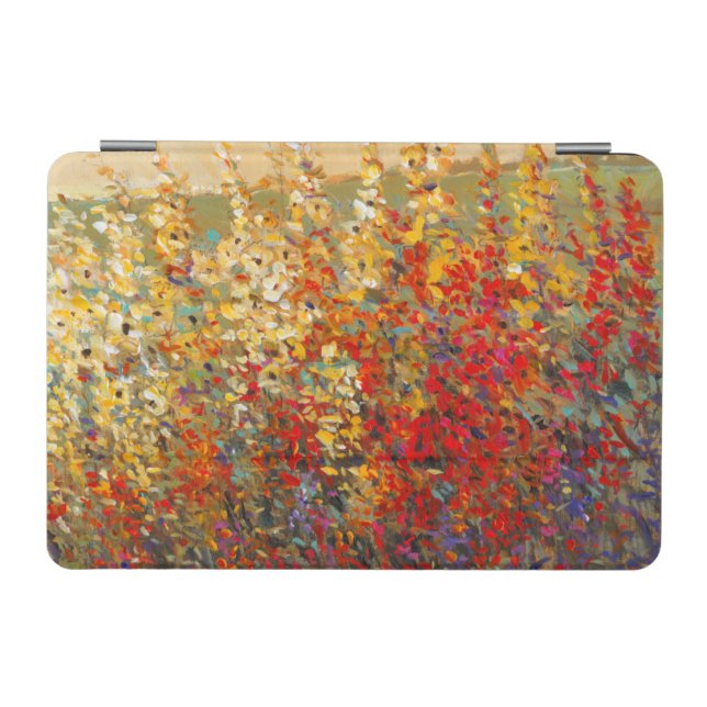 Bright Garden Mural of Spring Wildflowers iPad Mini Cover (Horizontal)