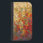 Bright Garden Mural of Spring Wildflowers Phone Wallet<br><div class="desc">A majestically bright garden mural featuring spring wildflowers as the centerpiece. Tim O'Toole made this amazing landscape. Fans of Claude Monet or Winslow Homer should buy this work!</div>