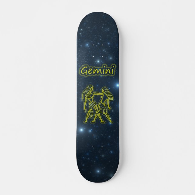 Bright Gemini Skateboard Deck (Front)