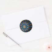Bright Gemstone Mosaic on Black stickers (Envelope)