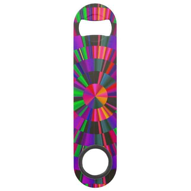 Bright Geometric Bar Key Speed Bottle Opener (Front)
