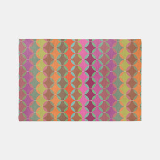 Bright Geometric Color Harmonies Rug