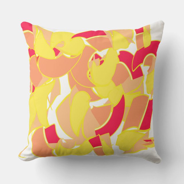 Bright Geometric Design Cushion (Front)