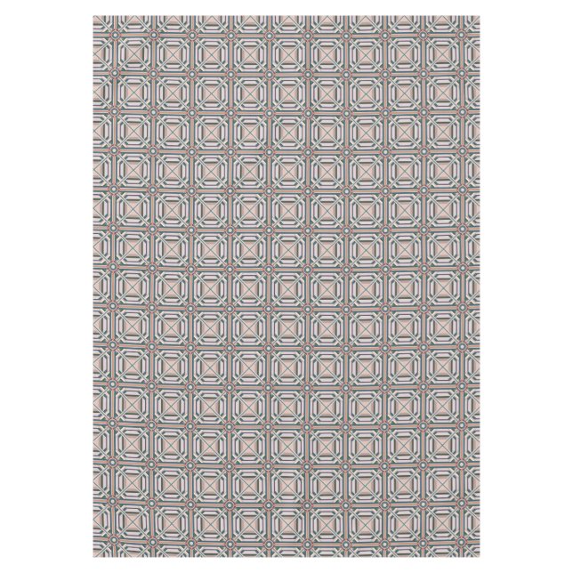Bright Geometric Design  Tablecloth (Front)