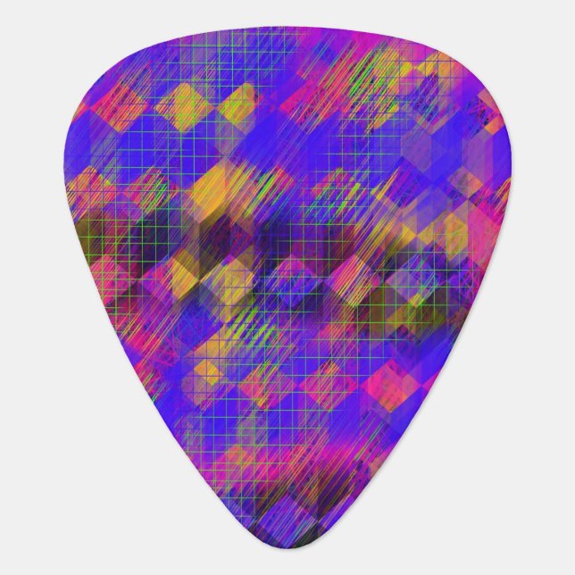 Bright Geometric Guitar Picks (Front)