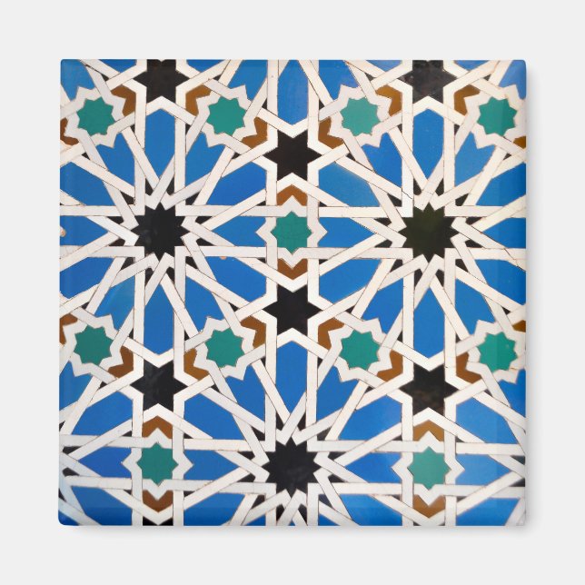 Bright Geometric Moroccan Magnet (Front)