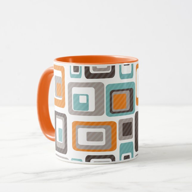 Bright geometric pattern.  mug (Front Left)