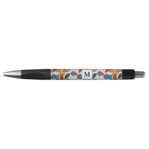 Bright Geometric Retro Abstract Midcentury Modern  Pen