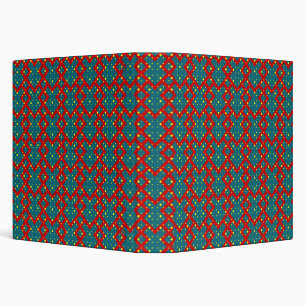 Bright Geometric Shape Pattern – Fun Stylish Decor 3 Ring Binder