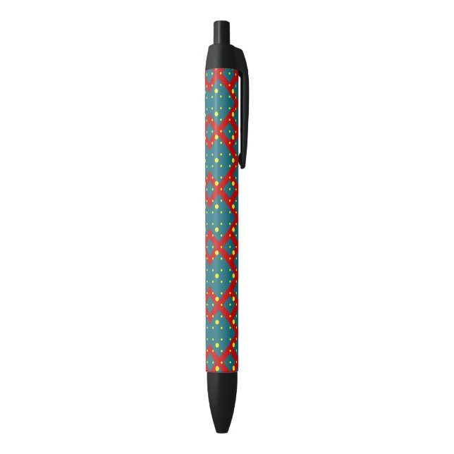 Bright Geometric Shape Pattern – Fun Stylish Decor Pen (Bottom (Vertical))