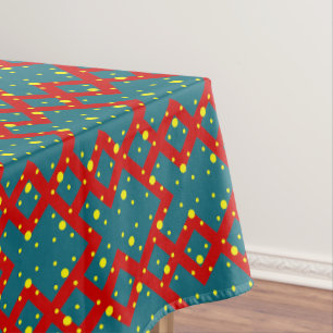 Bright Geometric Shape Pattern – Fun Stylish Decor Tablecloth