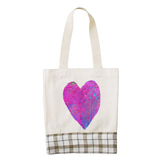 Bright Geometric Zazzle HEART Tote Bag