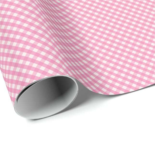 Bright Gingham Wrapping Paper (Roll Corner)
