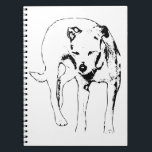 Bright Glare Notes Notebook<br><div class="desc">The squinting dog illustration turns this notebook into a companion for unfiltered thoughts. Rugged and humorous, it inspires writing with honesty and personality.</div>