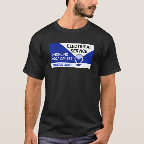 Bright Glowing Electrical Bulb T_Shirt