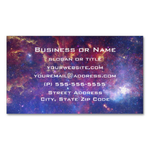 Bright Glowing Galaxy in Outer Space Business Card Magnet