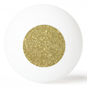 Bright Gold Glitter Sparkles Ping-Pong Ball