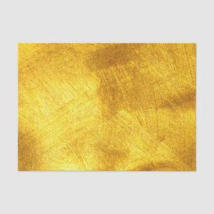 Bright Gold Paint Strokes Tissue Paper