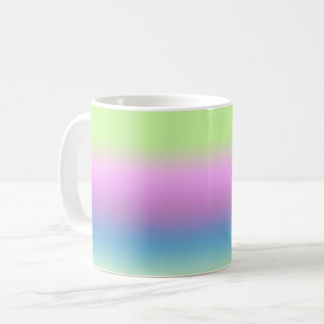 Bright gradient.  coffee mug (Front Left)