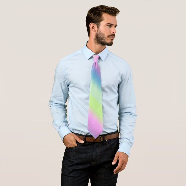 Bright gradient.  neck tie (In Situ)