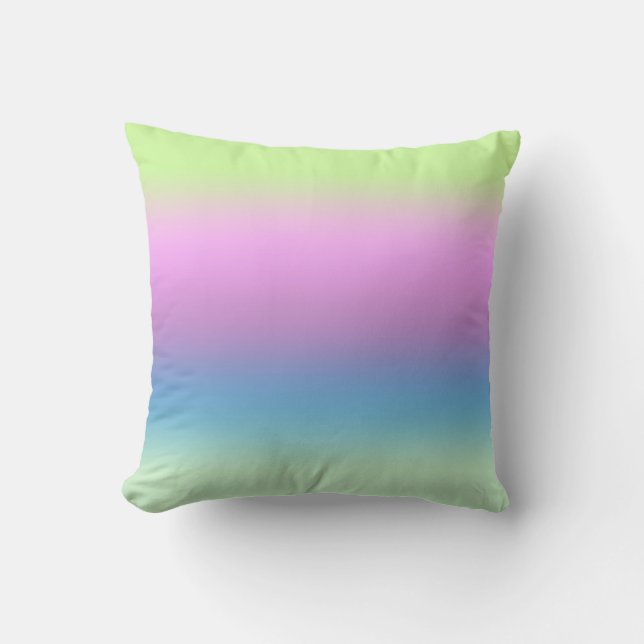 Bright gradient. throw pillow (Front)