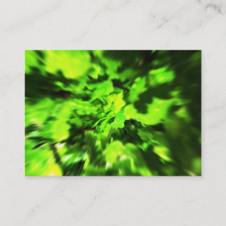 Bright Green Abstract. Business Card