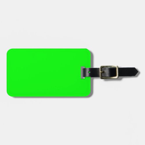 Bright Green Acrylic Luggage Tag
