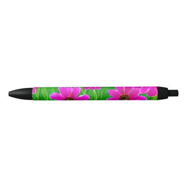 Bright Green and Pink Flower Pattern  Pen (Front)