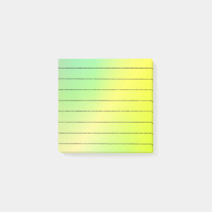 Bright Green and Yellow Post-it Notes