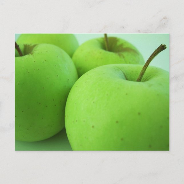 Bright Green Apples  Postcard (Front)